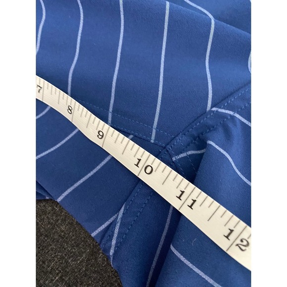 FootJoy Royal Blue White Pinstripe Relaxed Fit Performance Golf Pants Size 42x10 - Picture 5 of 6